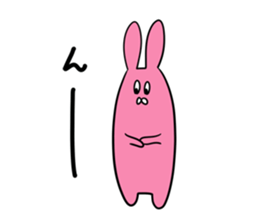 Sloping shoulders rabbit sticker sticker #11205560