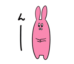 Sloping shoulders rabbit sticker sticker #11205560