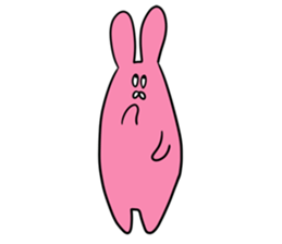 Sloping shoulders rabbit sticker sticker #11205561