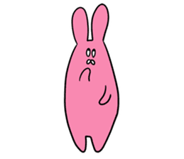 Sloping shoulders rabbit sticker sticker #11205561