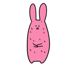 Sloping shoulders rabbit sticker sticker #11205562