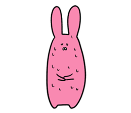 Sloping shoulders rabbit sticker sticker #11205562