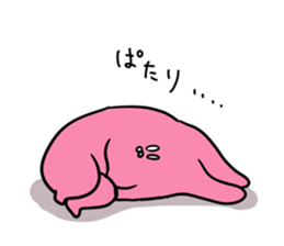 Sloping shoulders rabbit sticker sticker #11205567