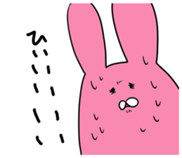 Sloping shoulders rabbit sticker sticker #11205569