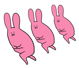 Sloping shoulders rabbit sticker sticker #11205572