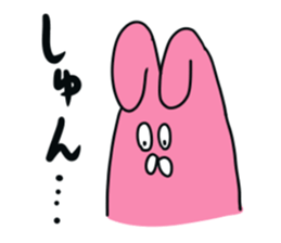 Sloping shoulders rabbit sticker sticker #11205575