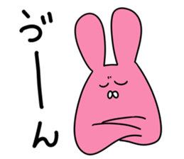 Sloping shoulders rabbit sticker sticker #11205580