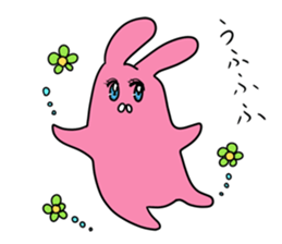 Sloping shoulders rabbit sticker sticker #11205595