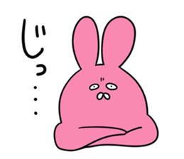 Sloping shoulders rabbit sticker sticker #11205598