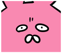 Sloping shoulders rabbit sticker sticker #11205599