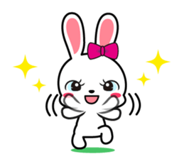 Rabbit retro sticker #11205729
