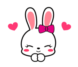 Rabbit retro sticker #11205732