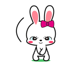 Rabbit retro sticker #11205735