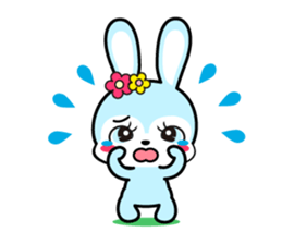 Rabbit retro sticker #11205737