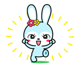 Rabbit retro sticker #11205740