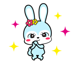 Rabbit retro sticker #11205743