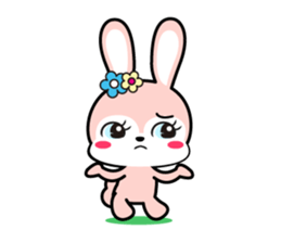 Rabbit retro sticker #11205746