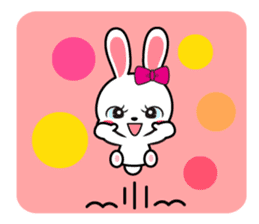 Rabbit retro sticker #11205748