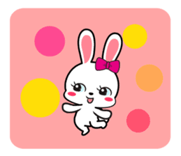 Rabbit retro sticker #11205750
