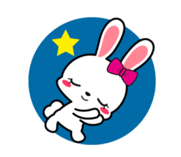 Rabbit retro sticker #11205751