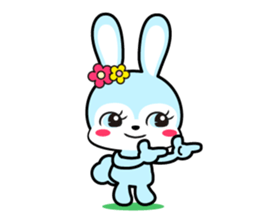 Rabbit retro sticker #11205752