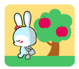 Rabbit retro sticker #11205753