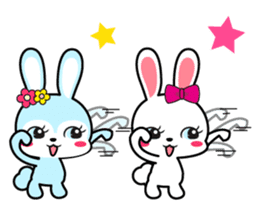 Rabbit retro sticker #11205756