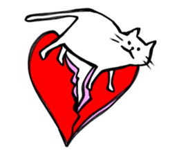 My simple cat stickers sticker #11205948