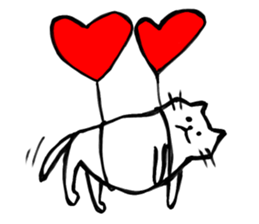 My simple cat stickers sticker #11205958