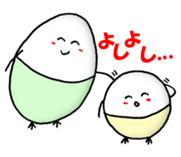 Rainbow Tamago-chan sticker #11206490