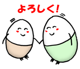Rainbow Tamago-chan sticker #11206499
