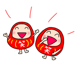 Lucky Daruma-chan sticker #11206640