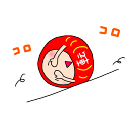 Lucky Daruma-chan sticker #11206662