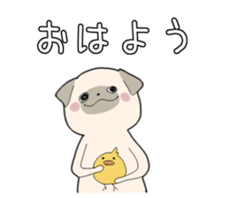 YURU YURU PUG sticker #11206960