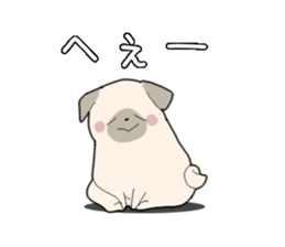 YURU YURU PUG sticker #11206971