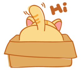 Orange is a cat sticker #11207725