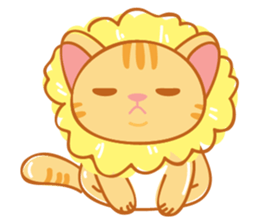 Orange is a cat sticker #11207726