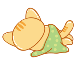 Orange is a cat sticker #11207727