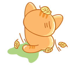 Orange is a cat sticker #11207729