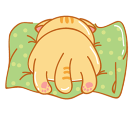 Orange is a cat sticker #11207734