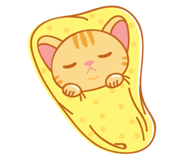 Orange is a cat sticker #11207736