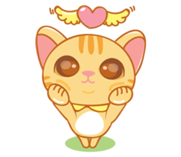 Orange is a cat sticker #11207737