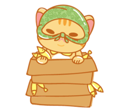 Orange is a cat sticker #11207741