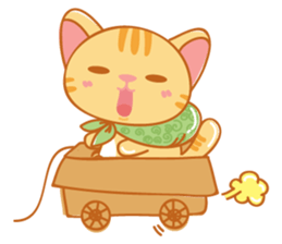 Orange is a cat sticker #11207744