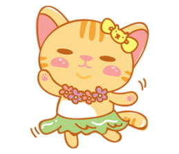 Orange is a cat sticker #11207753