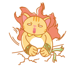 Orange is a cat sticker #11207760
