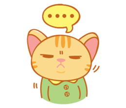 Orange is a cat sticker #11207762