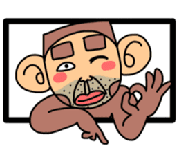 monkey yosinori sticker #11208075