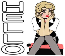 Piga's inward world x3 the airhostess sticker #11208122