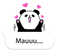 Panda text bubble sticker #11209161